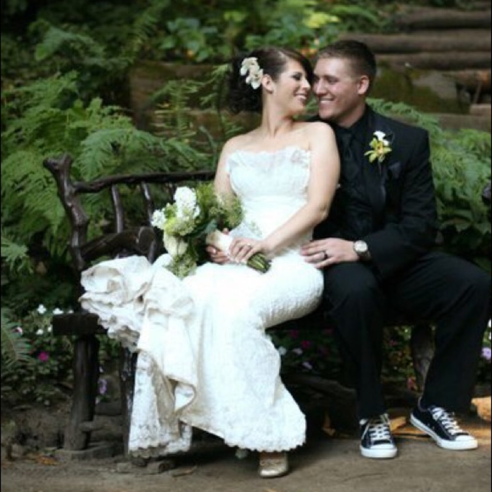 Romona Keveza Lace Wedding Dress - Picture 3 of 6